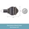 Kenney Mfg Kenney Beckett 5/8" Standard Decorative Window Curtain Rod, 48-86", Oil Rubbed Bronze KN71647V1 - alternate 5
